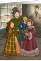 Christmas Carolers: We Wish You a Merry Christmas! card