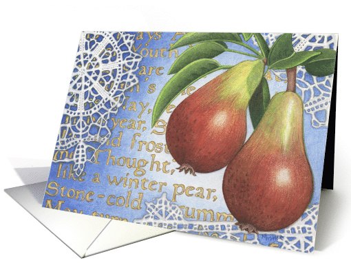 Winter Pears card (1505184)