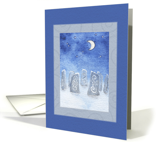 Standing Stones on Midwinter's Night card (1552668)