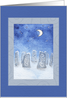 Standing Stones on Midwinter’s Night card