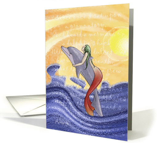 Mermaid Song card (43528)