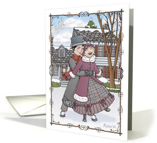 Romantic Christmas card (93531)