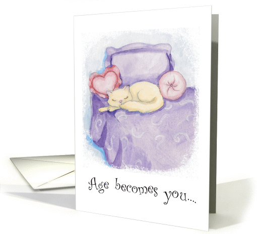 aging cat card (161669)