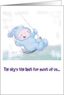 Up, up and away card