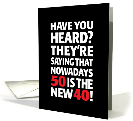 50th Birthday card (103261)