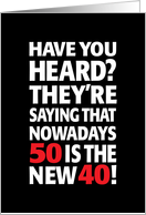 50th Birthday card