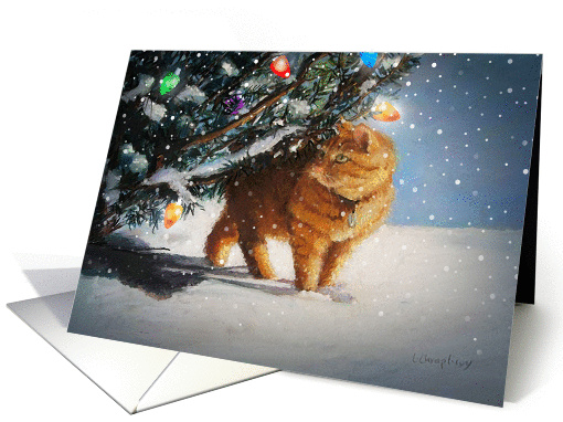 The Christmas Cat card (120442)