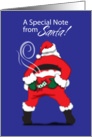 Note from Santa card