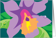 Purple Orchid card
