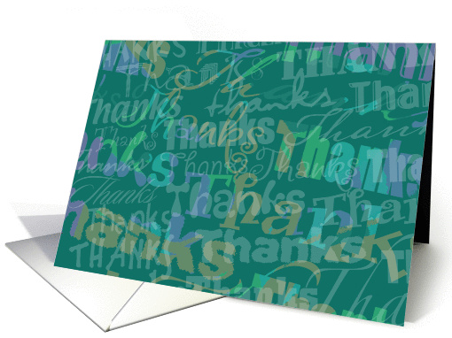 Thanks card (50295)