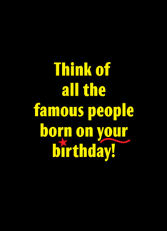 Famous Birthday