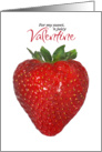 Strawberry Valentine card