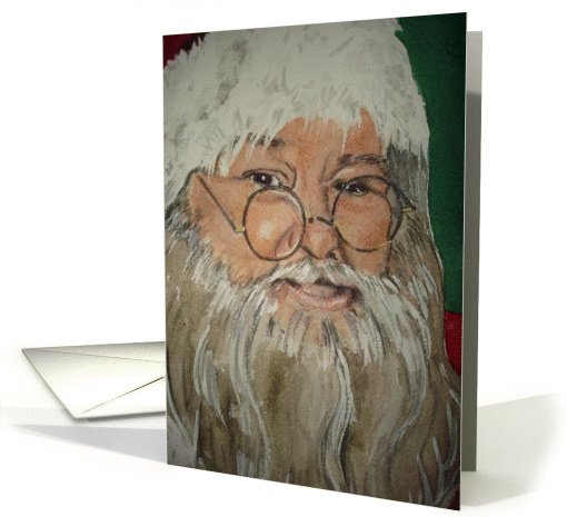 Merry Christmas Santa Watercolor card (118599)