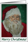 Merry Christmas Santa Watercolor card