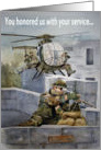 Retirement Wishes Military ServiceForces Soldier Support Our Troops card