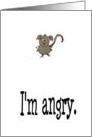 Mouse Angry Sorry Love You Card