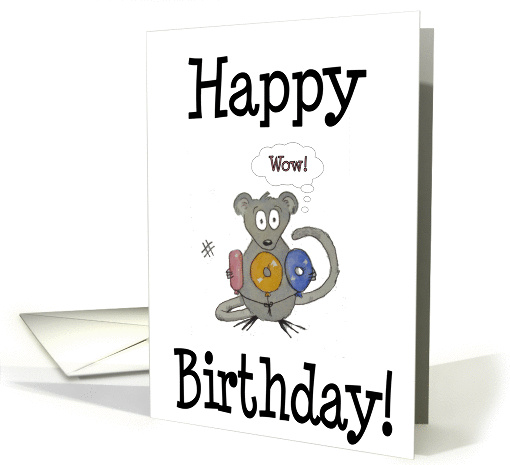 Happy 100 Birthday Unique Mouse card (124697)