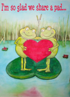 Happy Valentine Frog...