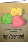 Candy Valentine Valentine’s Day Sweetheart Card