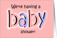Baby Girl Baby Shower Invitation Invite Pink Blanket Paper Card