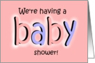 Baby Girl Baby Shower Invitation Invite Pink Blanket Paper Card