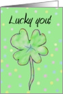 Rainbow Happy Birthday Whimsical Happy St. Patrick’s Day Paper Greeting Card Text card