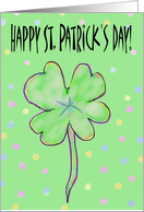 Happy St. Patrick’s Day Clover Irish Card