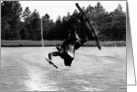Wake Boarding Water Sports Funny Which Way is Up? Paper Greeting Note Card