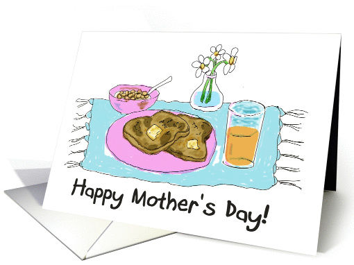 Happy Mother's Day Breakfast Gift Paper card (177745)