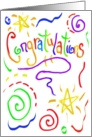 Congratulations Bright Happy ColorfulPaper Card