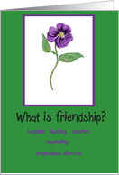 Friendship Friend Paper Card