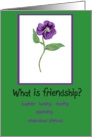 Friendship Friend Paper Card