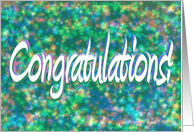 New Baby Congratulations Happy Pink Blue Colorful Paper Card