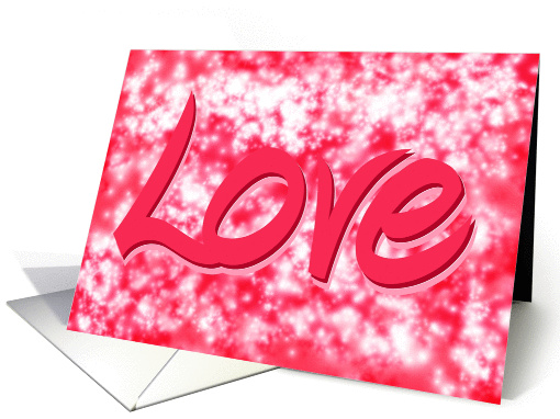 Love Card Pink Anniversary Bright Paper card (326009)