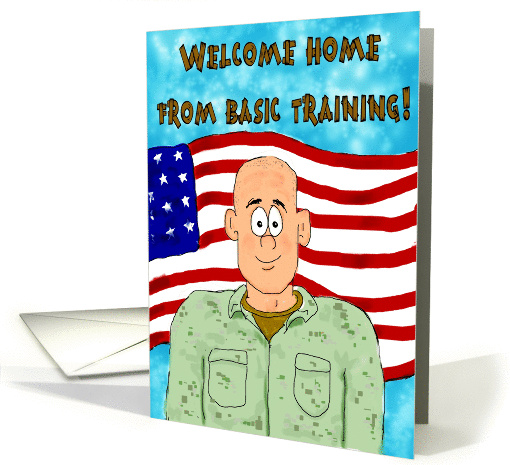 Welcome Home Congratulations Basic Training Paper card (326385)
