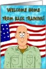 Welcome Home Congratulations Basic Training Paper Card