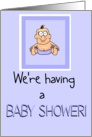 Baby Shower Invitation Baby Boy Paper Card
