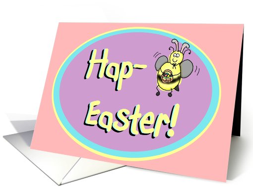 Happy Bee Easter Funny Humor card (398886)