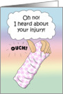 Broken Arm Hand Injury Funny Humor Card