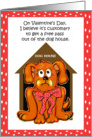 Valentine’s Day Get Out of Dog House Humor Funny Card