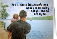 Military Deployment Home Safe Thank You for Your Service card