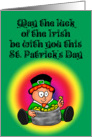 Luck of the Irish Whimsical Happy St. Patrick’s Day Leprechaun Card