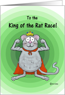 Happy Boss Boss’s Day Whimsical Rat Race King card