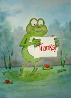 Frog : Thanks! Thank...