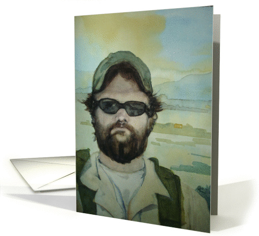 Afghanistan US Soldier Thinking of You Miss You card (86906)