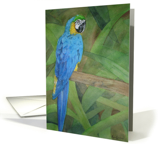 Parrot Bird Brilliant Blue card (88800)
