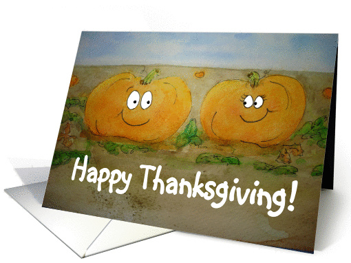 Happy Thanksgiving Pumpkin Fall Celebrate Dinner Invite... (95482)