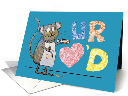 You Are Loved Whimsical Mouse Paint Artist Icansketchu... (957463)