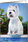 Westie West Highland Terrier Dog -Lifequard on Duty card