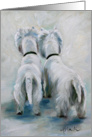 Westie West Highland Terrier Dog -Curiosity card